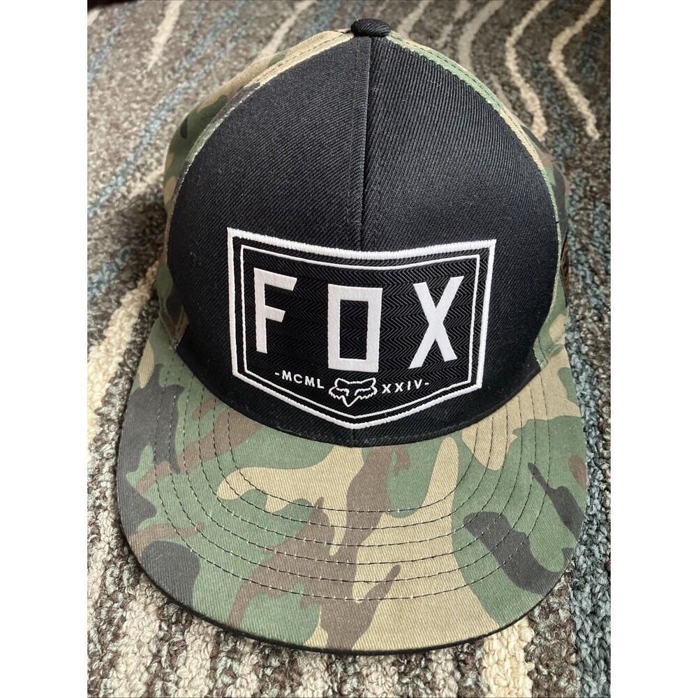 Fox Racing Snap Hat, Camo Cap, 100% Cotton